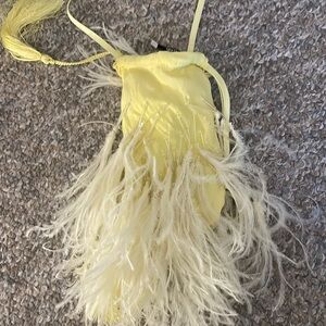 The Attico Yellow & Beaded Small Bag